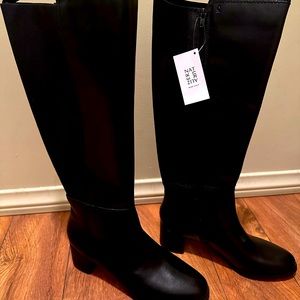 Naturalizer Boots, Brand new! Water-repellent, wide-calf, knee-high, leather